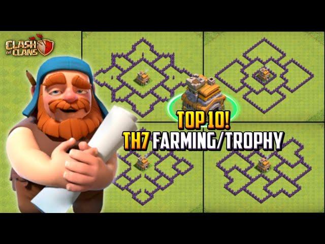 TOP 10! Best Town Hall 7 (TH7) Farming/Trophy Base Layout + Copy Link 2023 | Clash of Clans