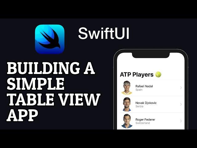 SwiftUI: How to build a simple Table View app?