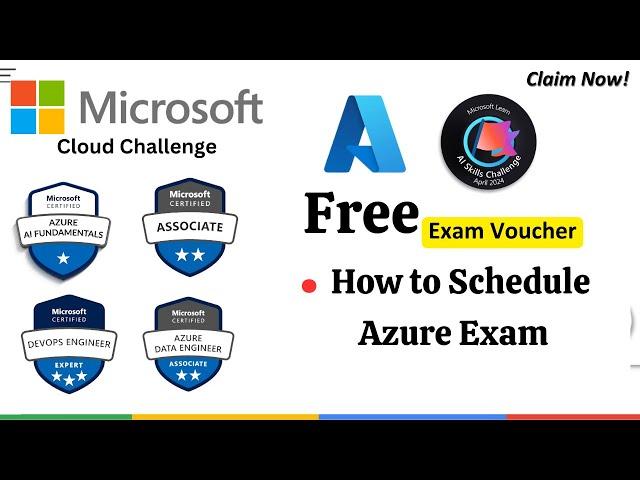 How to Claim Microsoft Azure Free Exam Voucher || How to Schedule Azure Online Exam?