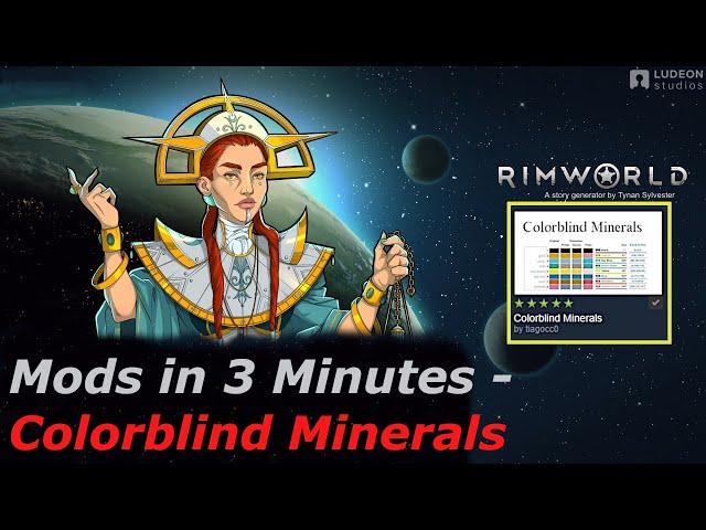 Rimworld Mods in 3 Minutes - Colorblind Minerals (by tiagocc0)