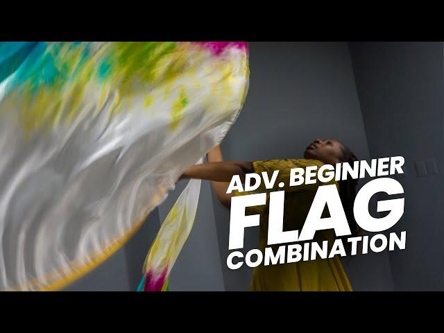 Advanced Beginner Flag Combination | Worship Flag Class | Flag Choreography