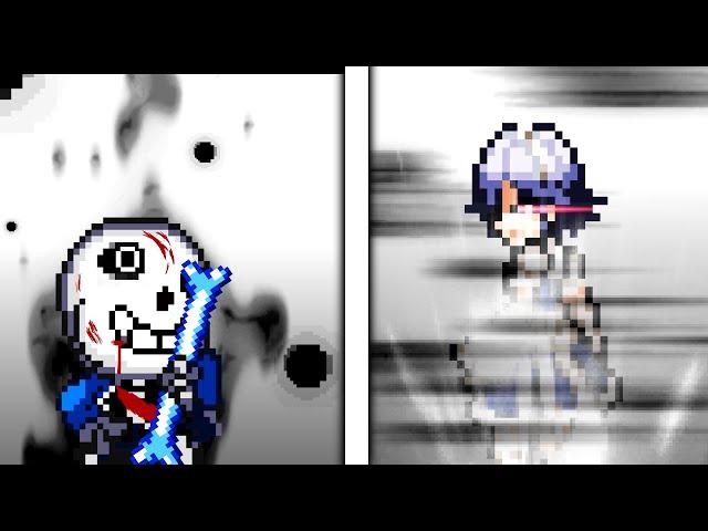 Last Breath Sans VS Sakuya - Sprite Animation