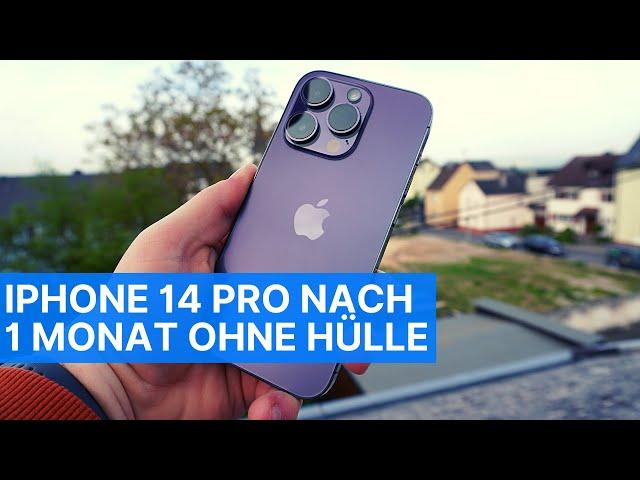 Hüllenlos: So sieht ein iPhone 14 Pro nach 1 Monat ohne Hülle und Panzerglas aus!