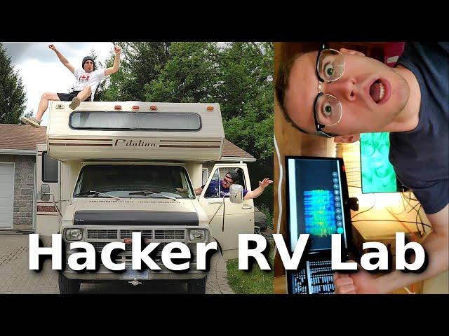 Mobile Hacker Lab Tour - RV Van Hacker Lab - XR, BCI, AI, Wearables, Singularity Lab