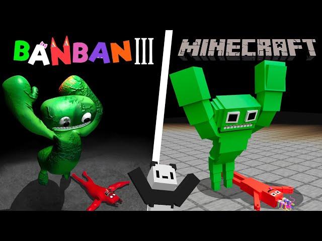 RECRIEI CENAS DE GARTEN OF BANBAN 3 NO MINECRAFT