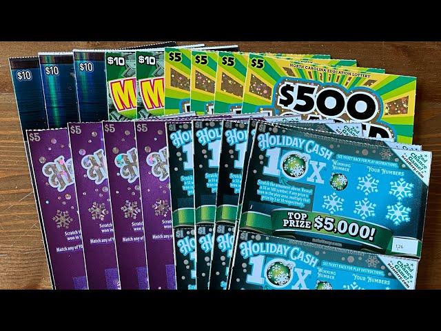 $100 in NC Scratch-off Tickets! Holiday Tickets Had NICE WINS!