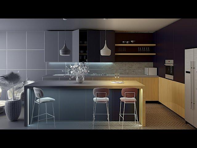 Master Kitchen Design with This 3Ds Max Tutorial