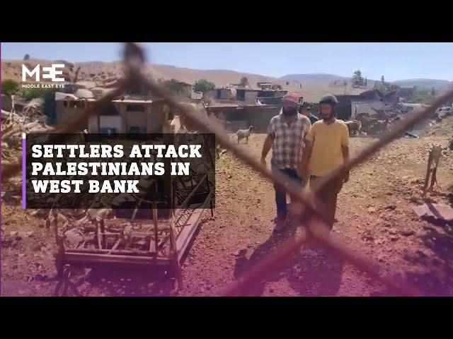 Israeli settlers attack Palestinians in occupied West Bank