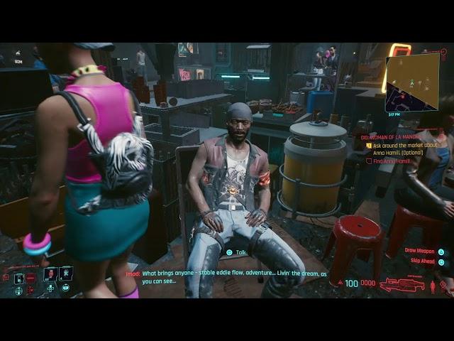 Cyberpunk 2077 - V recognizes a Nomad (Nomad dialogue)