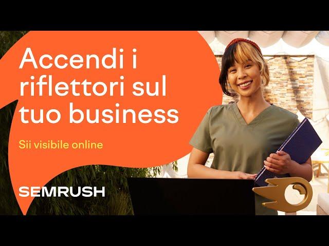 Conquista il tuo pubblico su tutti i canali principali Semrush Italian Spa Owner 30 Subs V1