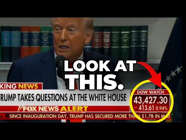 Stock Market Crashes In Real Time During Trump's Tariff War Press Conference