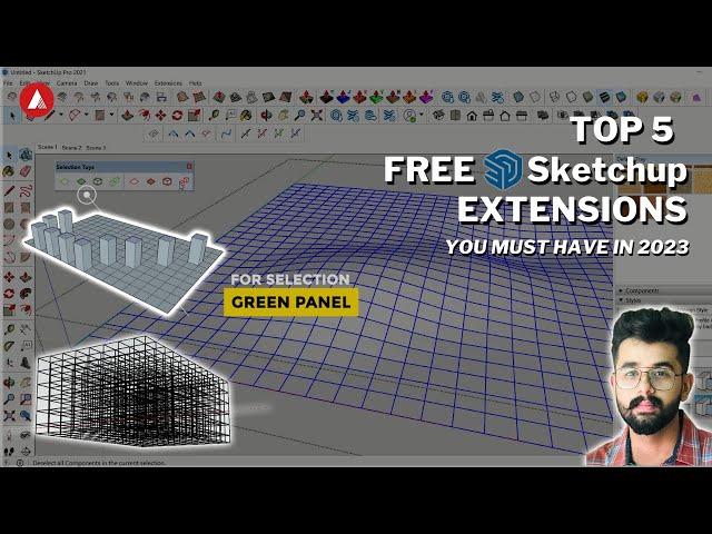 Top 5 FREE Sketchup extensions you must have in 2023!