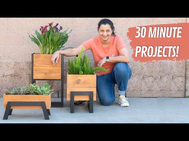 DIY Modern Planter Box - 3 WAYS - Quick and Easy Project