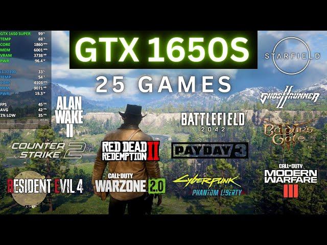 GTX 1650 SUPER in 2023 - 25 Games Tested | GTX 1650 SUPER + i3 12100 Gaming