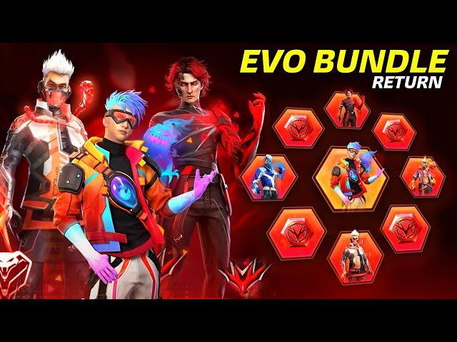 All Evo Bundles Return Event Free Fire l Free Fire New Event l Ff New Event l Divided Gamer