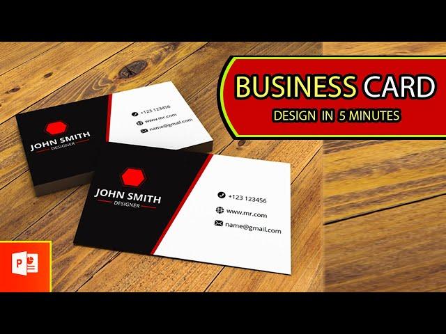 Business Card Design in PowerPoint