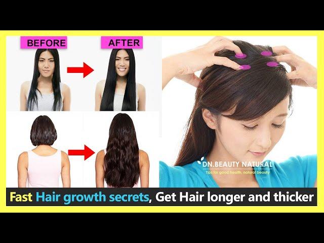 Fast Hair Growth secrets | How to grow hair faster, stronger, longer and thicker | Scalp massage