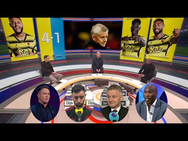 MOTD Watford vs Man United 4-1 Ian Wright And Michael Owen Debate The Future Of Ole Solskjaer