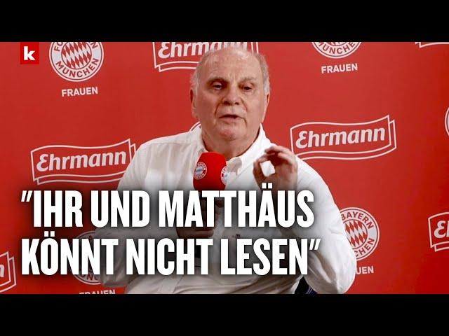 Hoeneß mit Medienschelte wegen Bayern-Transfers und Katar: "Totaler Schwachsinn" | FC Bayern