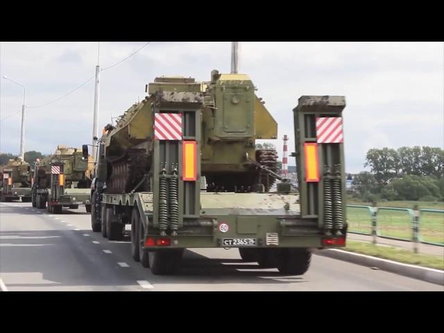 Load capacity - 60 tons! Military supertrucks on exercises in the Volga region