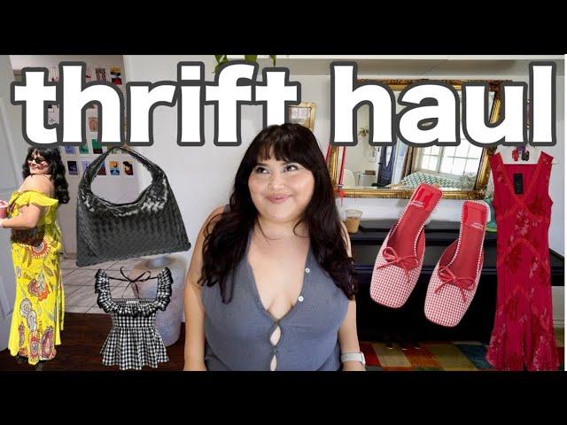 i thrifted my DREAM wardrobe for SPRING/SUMMER  (thrift try on haul!)