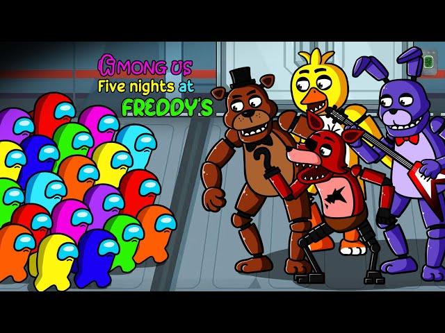 어몽어스 51화 | Crazy AMONG US vs. FNAF ANIMATRONICS ( Five Nights at FREDDY'S ) | Among Us Animation