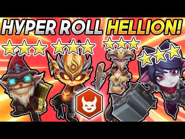 *HYPER ROLL ⭐⭐⭐ HELLION STRATEGY!* - TFT SET 5 Teamfight Tactics BEST Comp Build Guide Gameplay