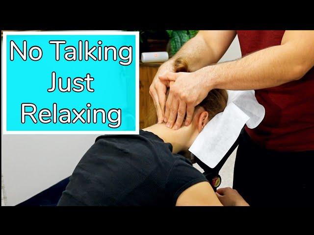 No Talking Neck + Scalp Chair Massage - Relaxed Vibes