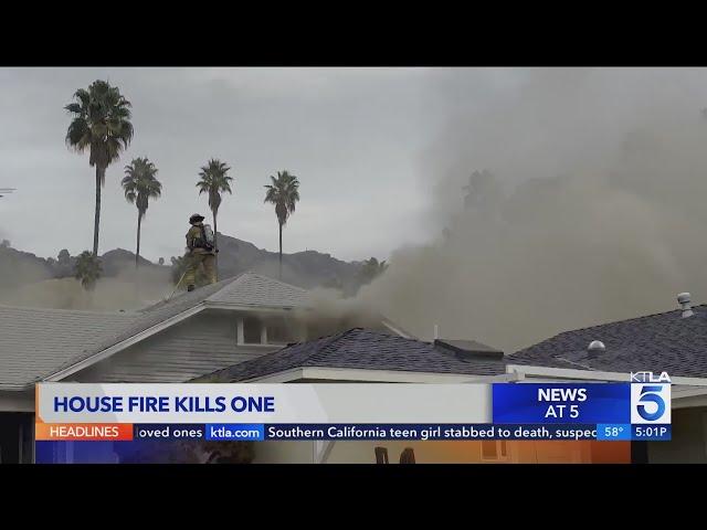 1 dead after house fire in Eagle Rock