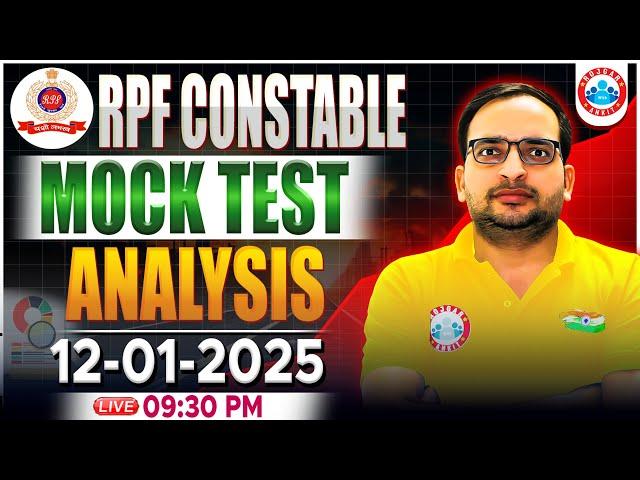 RPF Constable Mock Test 2024 | RPF Mock Test Analysis (12 Jan) | Railway Mock Analysis By Ankit Sir