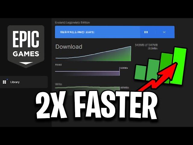 How To INCREASE Epic Games Launcher Download Speed! (2x Faster)