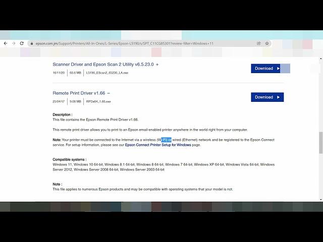 Epson L5190 Driver Download Windows 11 Setup Instruction