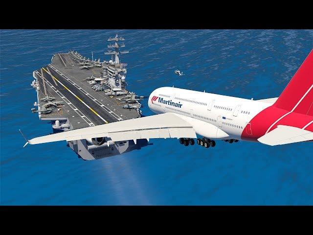 WORLD'S HEAVIEST A380 Landing On Aircraft Carrier | X-Plane 11