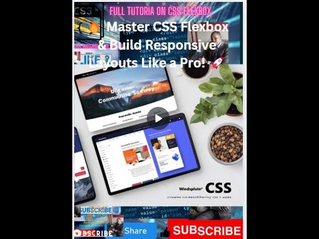 Flexbox CSS Crash Course: Master Responsive Layouts Like a Pro in 2025!