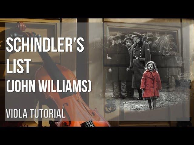 How to play Schindler's List by John Williams on Viola (Tutorial)