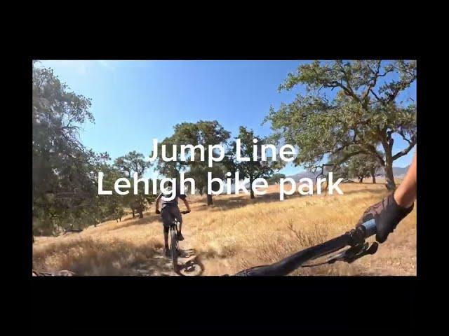 Jump line trail at Lehigh bike park in Tehachapi￼