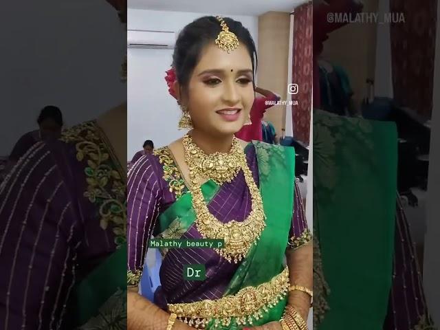 Dr.Sowmia wedding bride #malathybeautyparlourmadurai #indianwedding #weddingmakeup #maduraimakeupart