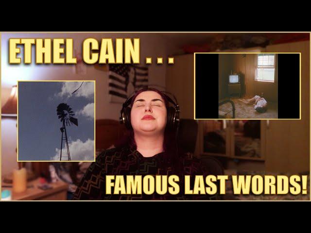 ETHEL CAIN - Famous Last Words (An Ode To Eaters) REACTION! NEW SONG!