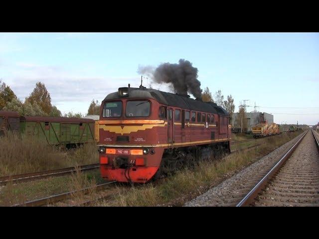 Запуск дизеля тепловоза М62-1198 / Engine start of M62-1198 at Jelgava PMS