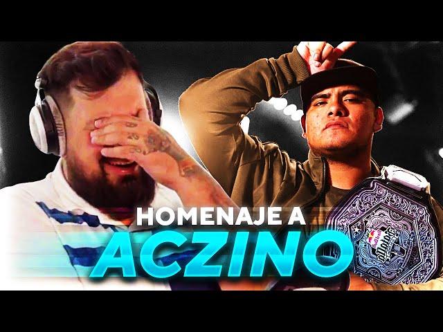 HOMENAJE A ACZINO - PAPO REACCIONA A SUS MEJORES RIMAS