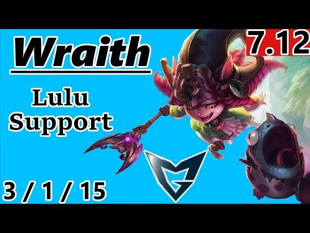 SSG Wraith Lulu Support Korean Challenger Full Gameplay S7