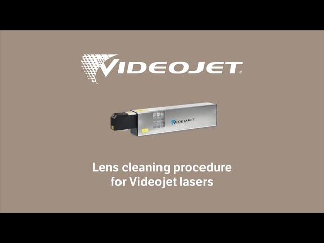 Videojet Laser Printing: How to clean a laser printer lens