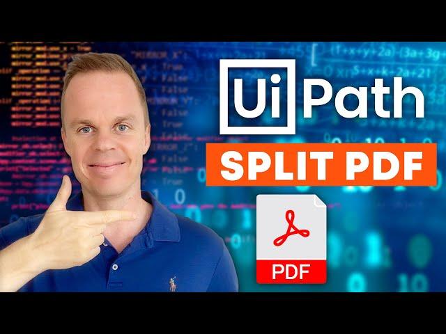 How to Split PDF files into Multiple Files with Uipath