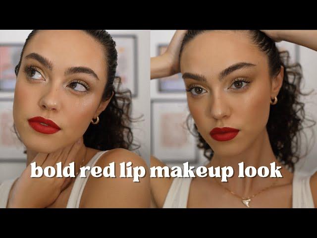 Dewy Skin | Red Lip | MAKEUP LOOK