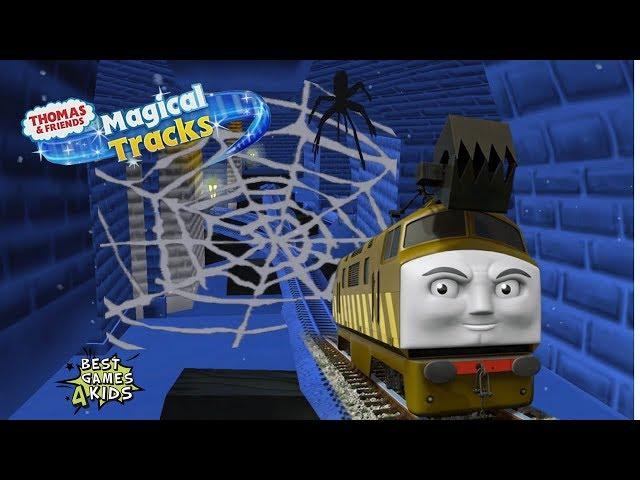 DIESEL 10 Adventure in HAUNTED CASTLE | Thomas & Friends: Magical Tracks - Kids Train Set By Budge