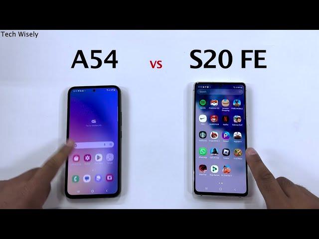 SAMSUNG A54 vs S20 FE - Speed Test