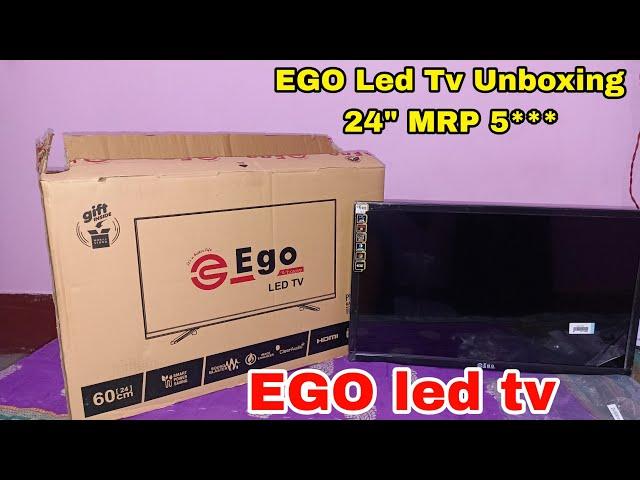 Ego led tv unboxing 24 inch mrp 5*** || ego 2 years woranty