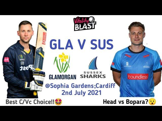 GLA vs SUS Dream11 Team, GLA vs SUS T20 Blast, GLA vs SUS Dream11 Today Prediction, Dream11 GL Teams