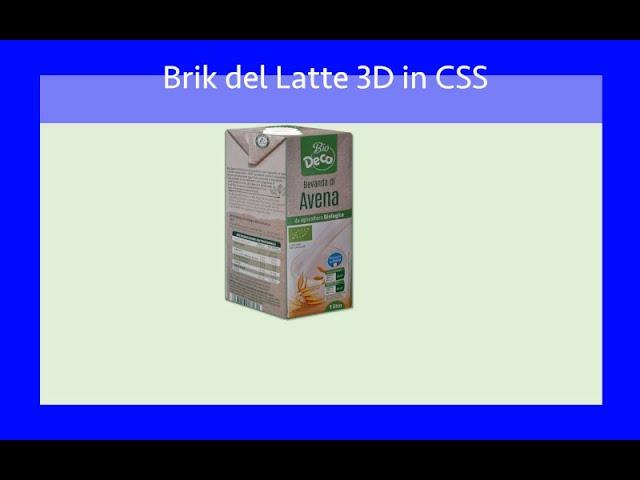 Brik latte 3D in CSS