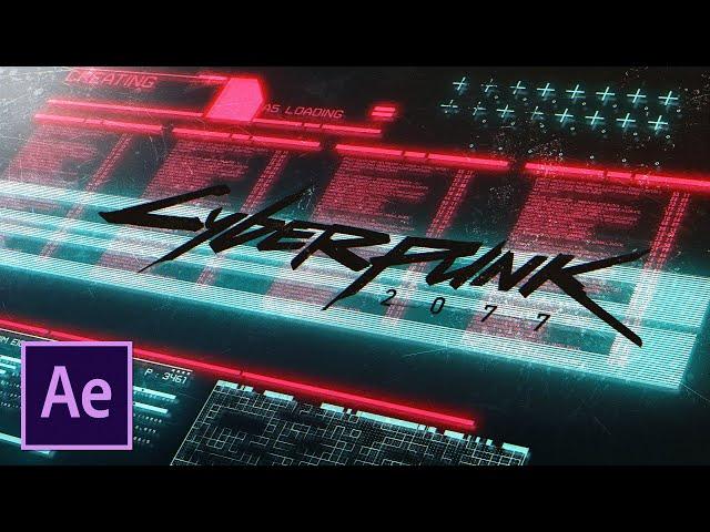 How to Make Cyberpunk 2077 Main Menu In Adobe After Effects Tutorial